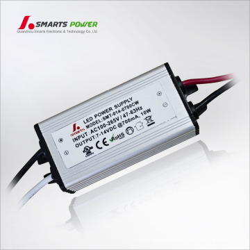 ul liseted 500ma 700ma 10w constant current led driver